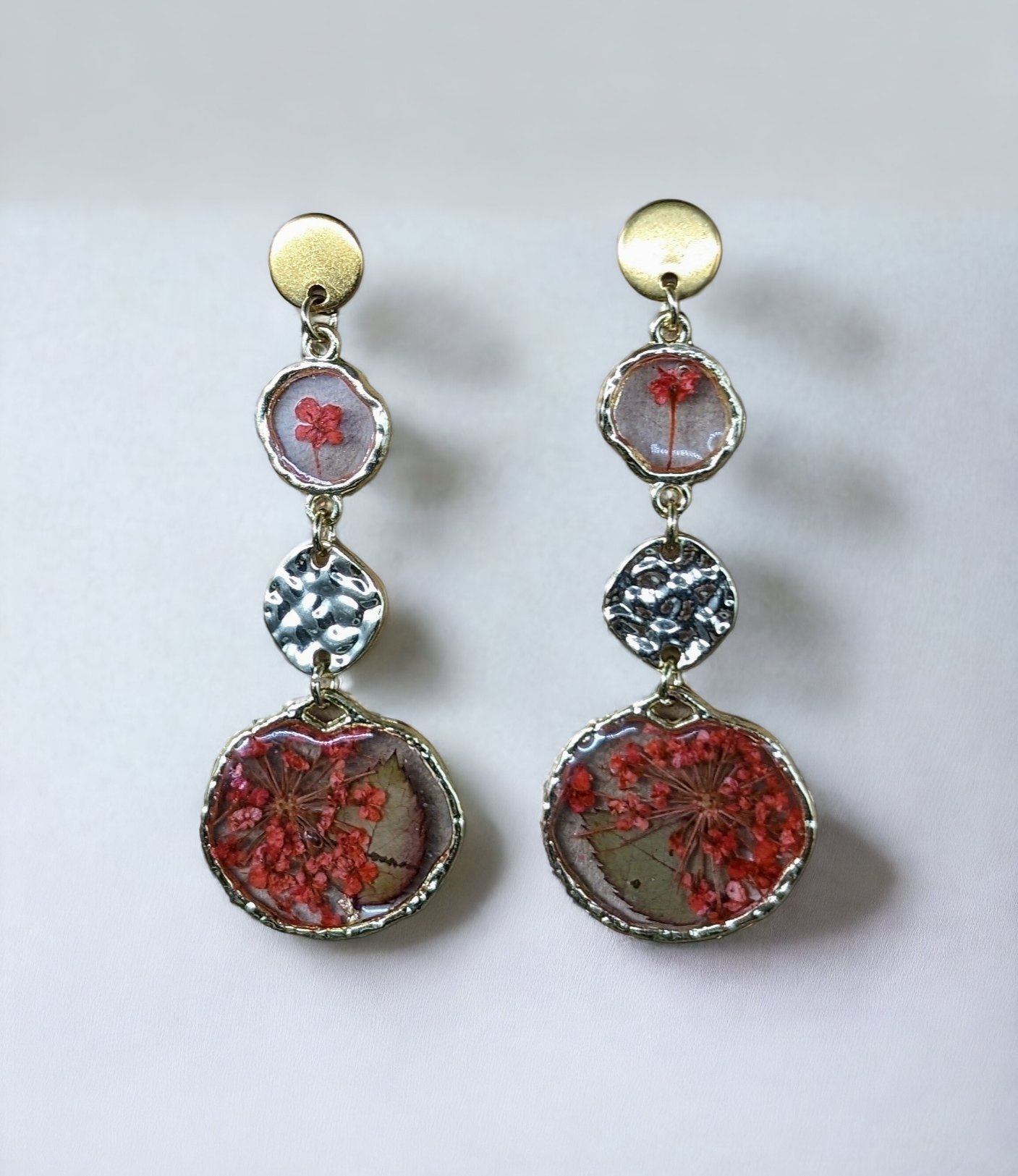 The Crimson Radiance Earrings