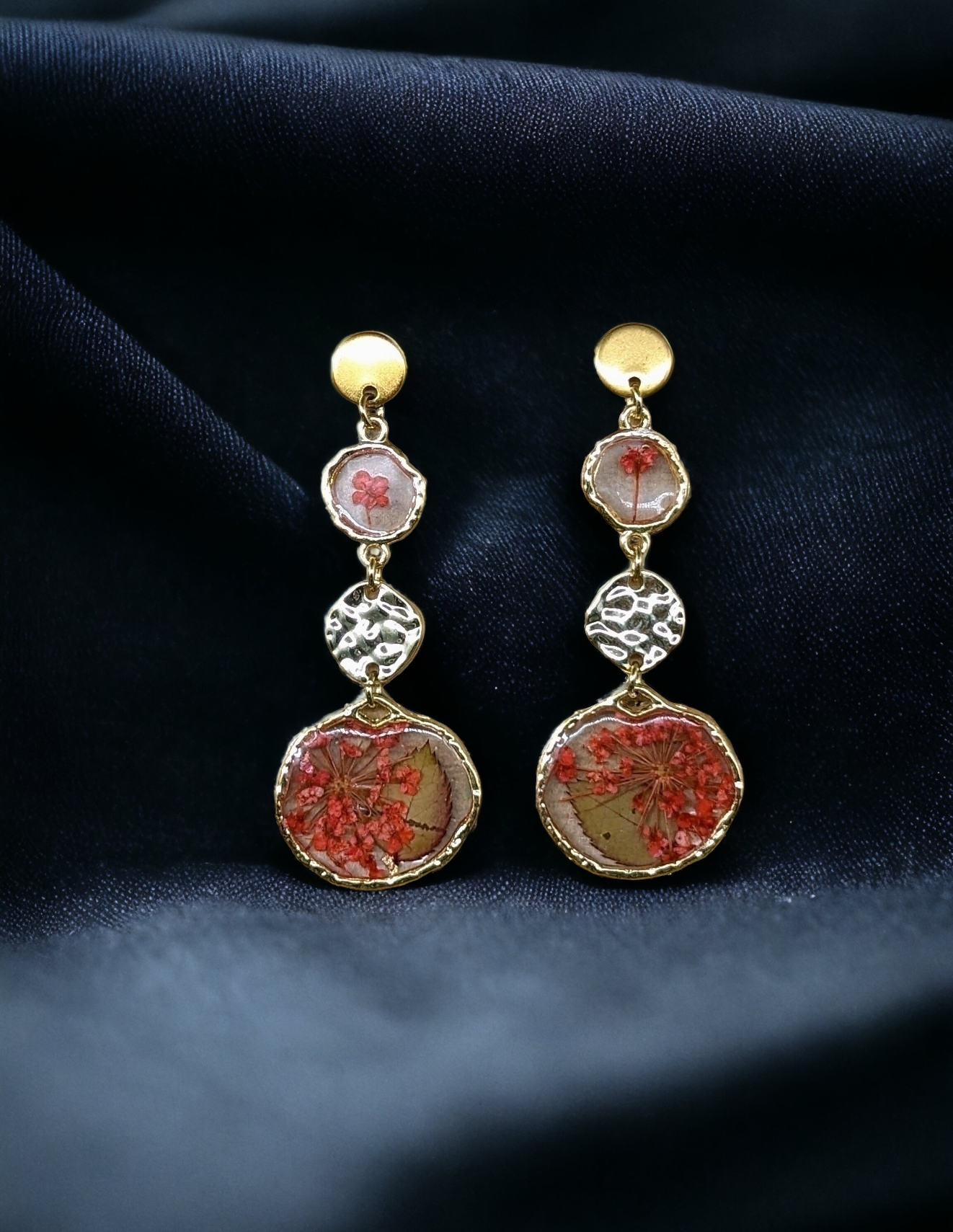 The Crimson Radiance Earrings